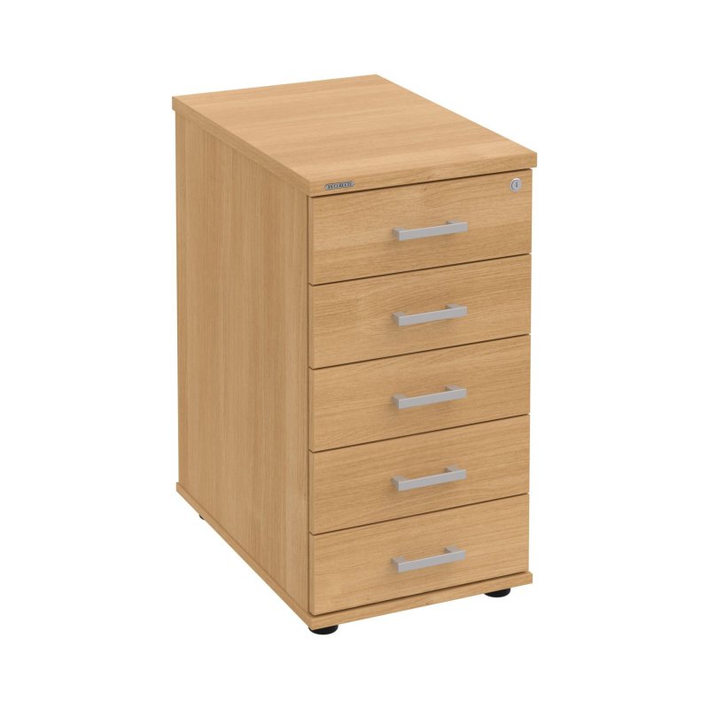 K 35 C N Kancelářský kontejner, 5 zásuvek, centrální zamykání, léta napříč, hl. 60 cm