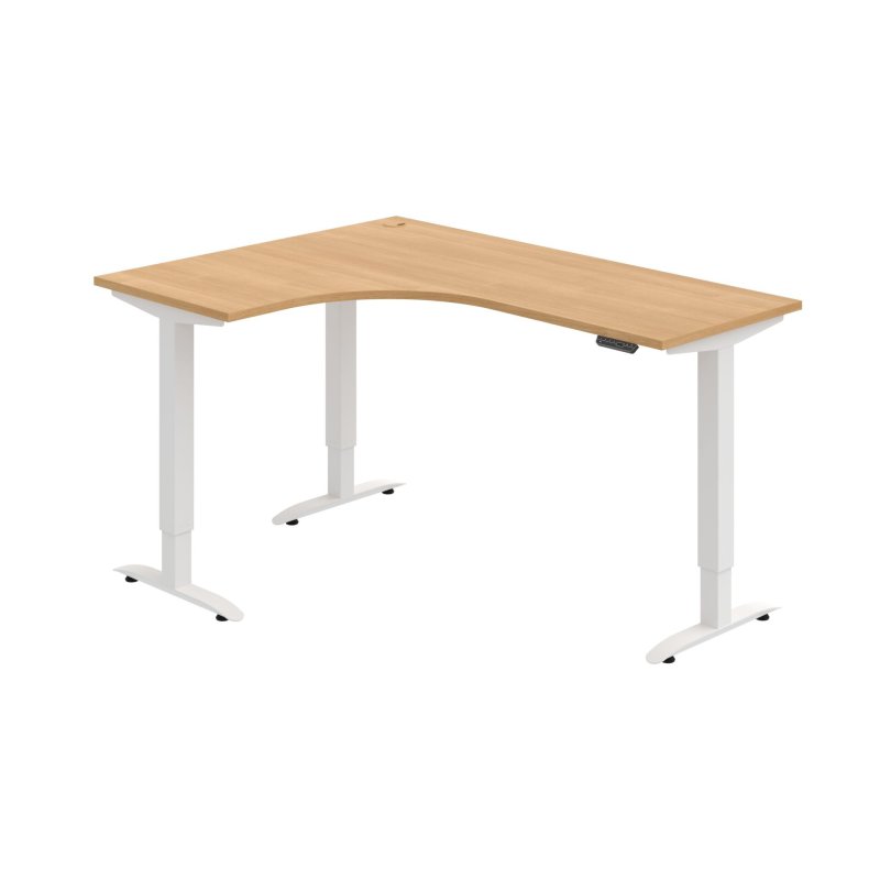 MST 2M 60 P Ergo elektr. stav. stůl 160 x 120 cm, pravý, paměť. ovlad.