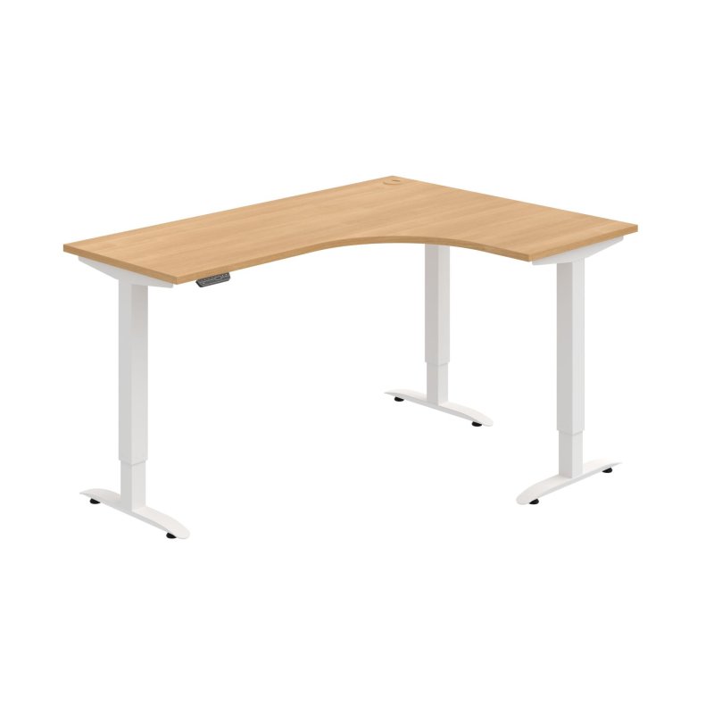 MST 2M 60 L Ergo elektr. stav. stůl 160 x 120 cm, levý, paměť. ovlad.