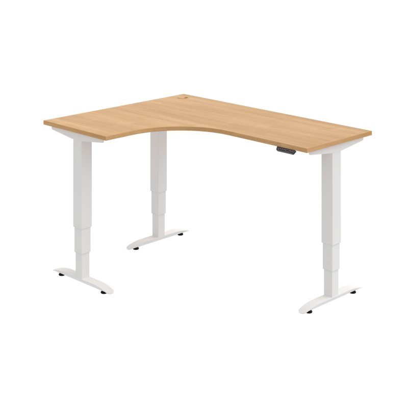 MST 3M 60 P Ergo elektr. stav. stůl 160 x 120 cm, pravý, paměť. ovlad.