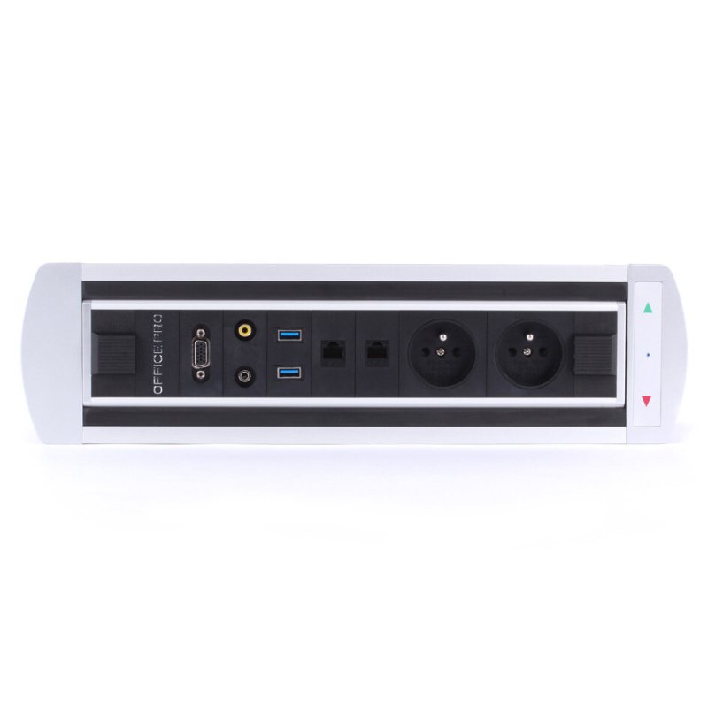 BTCZ 012 Elektricky otočný panel, 2x el.,2x data,video,audio,VGA,USB, Nabíjecí USB NE