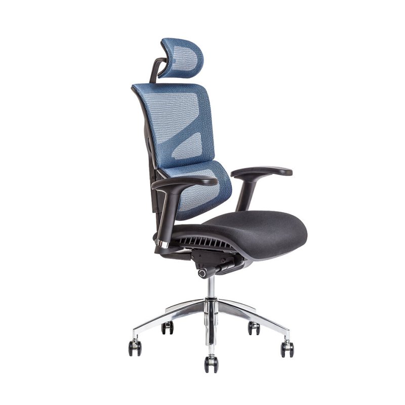 MEROPE SP Výškově nastavitelný opěrák, čalouněný kvalitní síťovinou, má výrazně ergonomicky tvarovanou bederní opěrku. Ta nekompromisně podpoří správnou polohu vašich zad a zajistí vaše pohodlné a zdravé sezení.