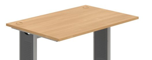 Pracovní deska stolu HOBIS Flex FS 1200 — tloušťka 25 mm a 2 mm ABS hrana