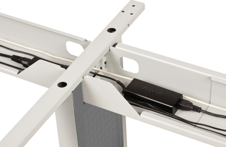 Řetězení stolů HOBIS Flex FS 1200 — snadné spojení doplňkových a rohových stolů přípojnými moduly