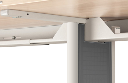 Průběžné vedení kabeláže po celé délce stolu HOBIS Flex FS 1200