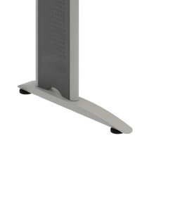 Detail kovové nohy stolu HOBIS Flex FS 1200 — kovový profil a rektifikační patky