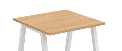 Pracovní deska stolu HOBIS Uni A UE A 1200 R — tloušťka 25 mm a 2 mm ABS hrana